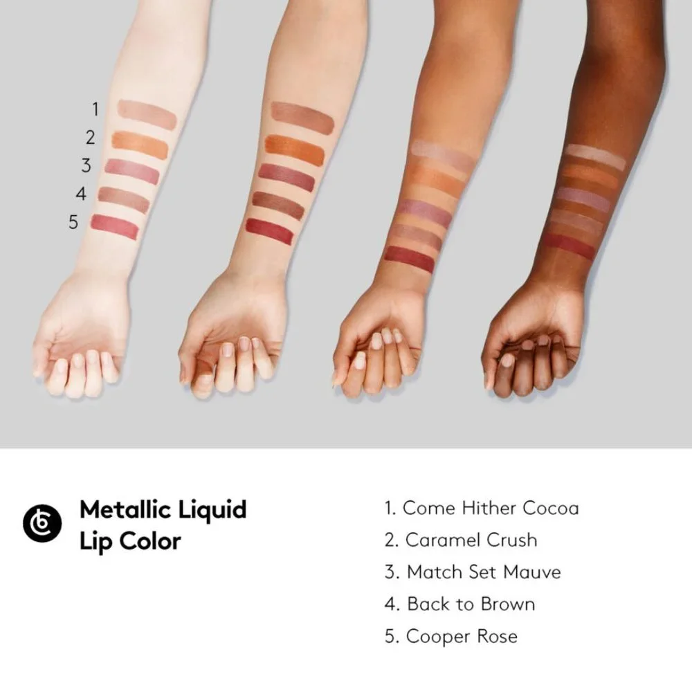 Because Cosmetics Come Hither Cocoa Metallic Liquid‎ Lip Color